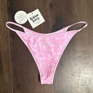 Kulani Kinis Pink Patterned Bikini Bottom